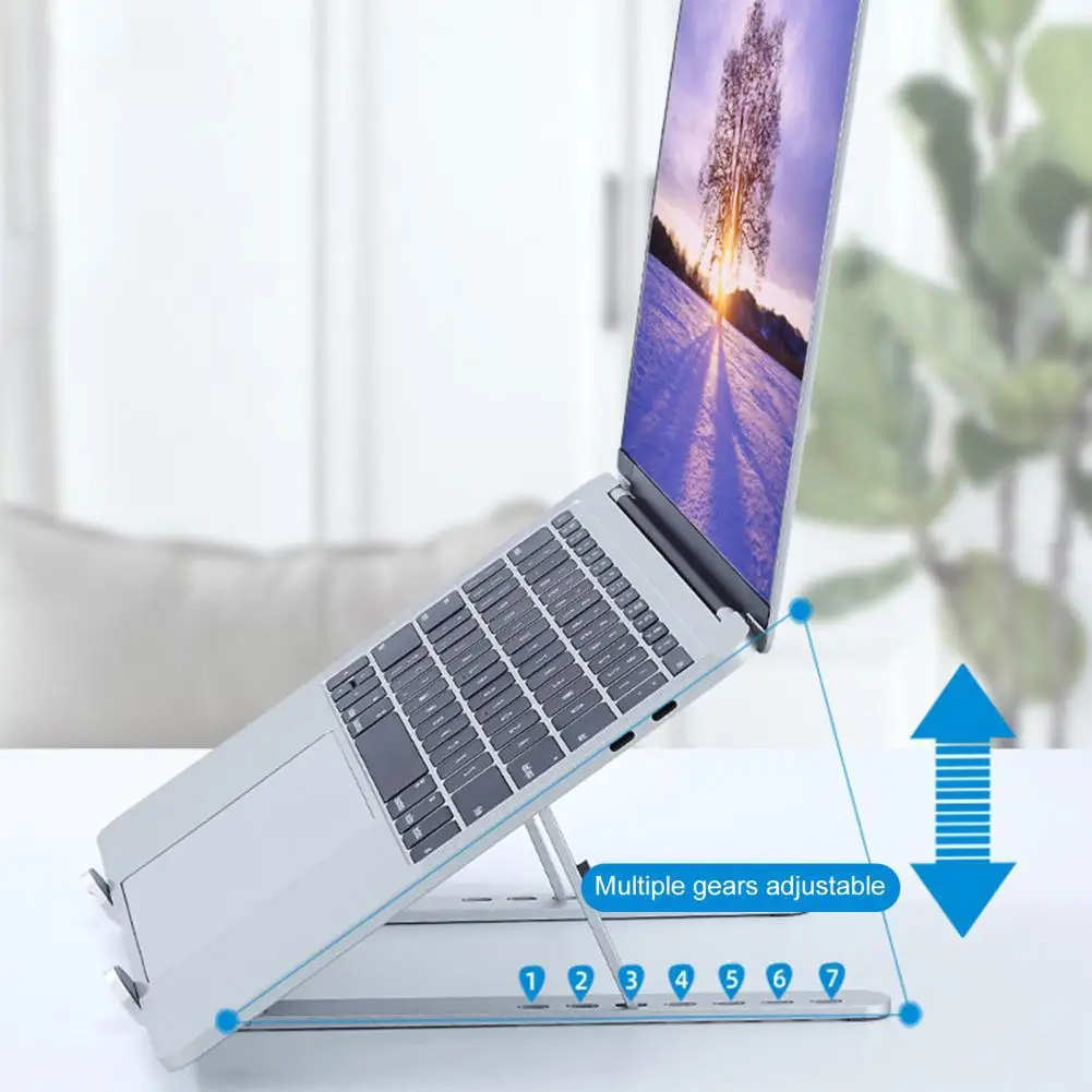 

Новинка, регулируемая подставка для ноутбука MC N8, Алюминиевая Подставка для Macbook, подставка для планшета и ноутбука, Настольная охлаждающая ...