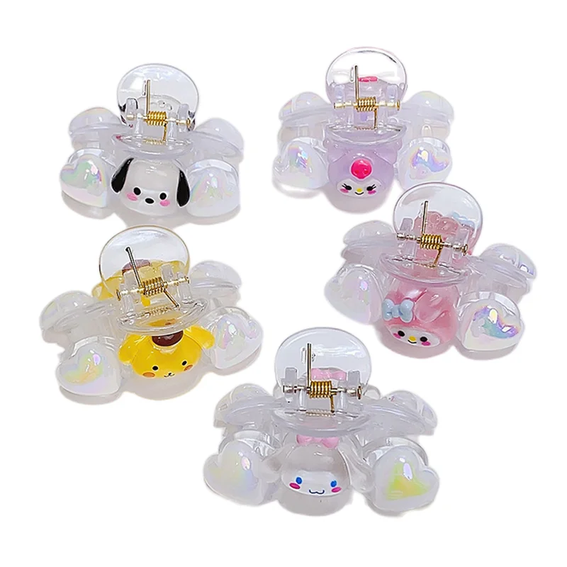 

Sanrioed Anime My Melody Cinnamoroll Kuromi Mini Hairclip Claw Cute Hair Clips Hairpin Clamp for Ladies Headwear Styling Tools