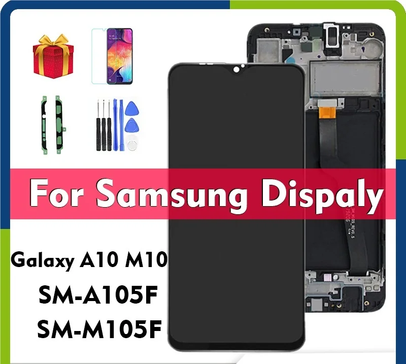 A105 For Samsung Galaxy A10 M10 M105 SM A105F A105G A105M A105N DS LCD Display With Touch Screen Digitizer Assembly Without enlarge