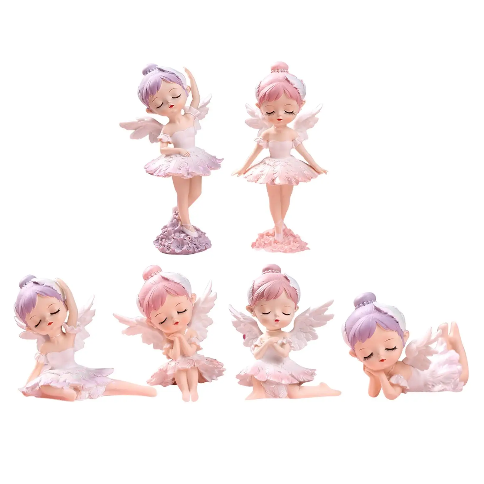 

Миниатюрные фигурки балерины, топпер для торта, кукла на день рождения, домашний декор