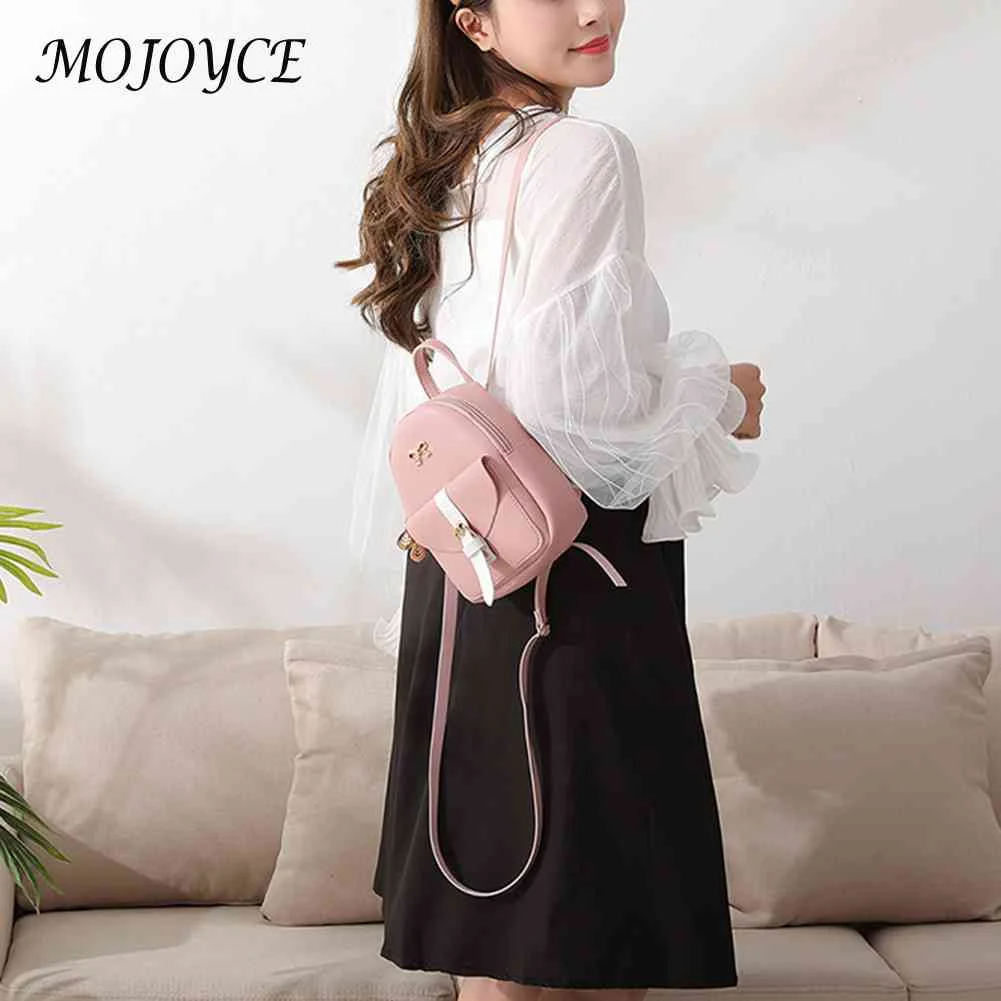 Кожаные сумки-мессенджеры цветные рюкзаки с бантом женские маленькие сумки