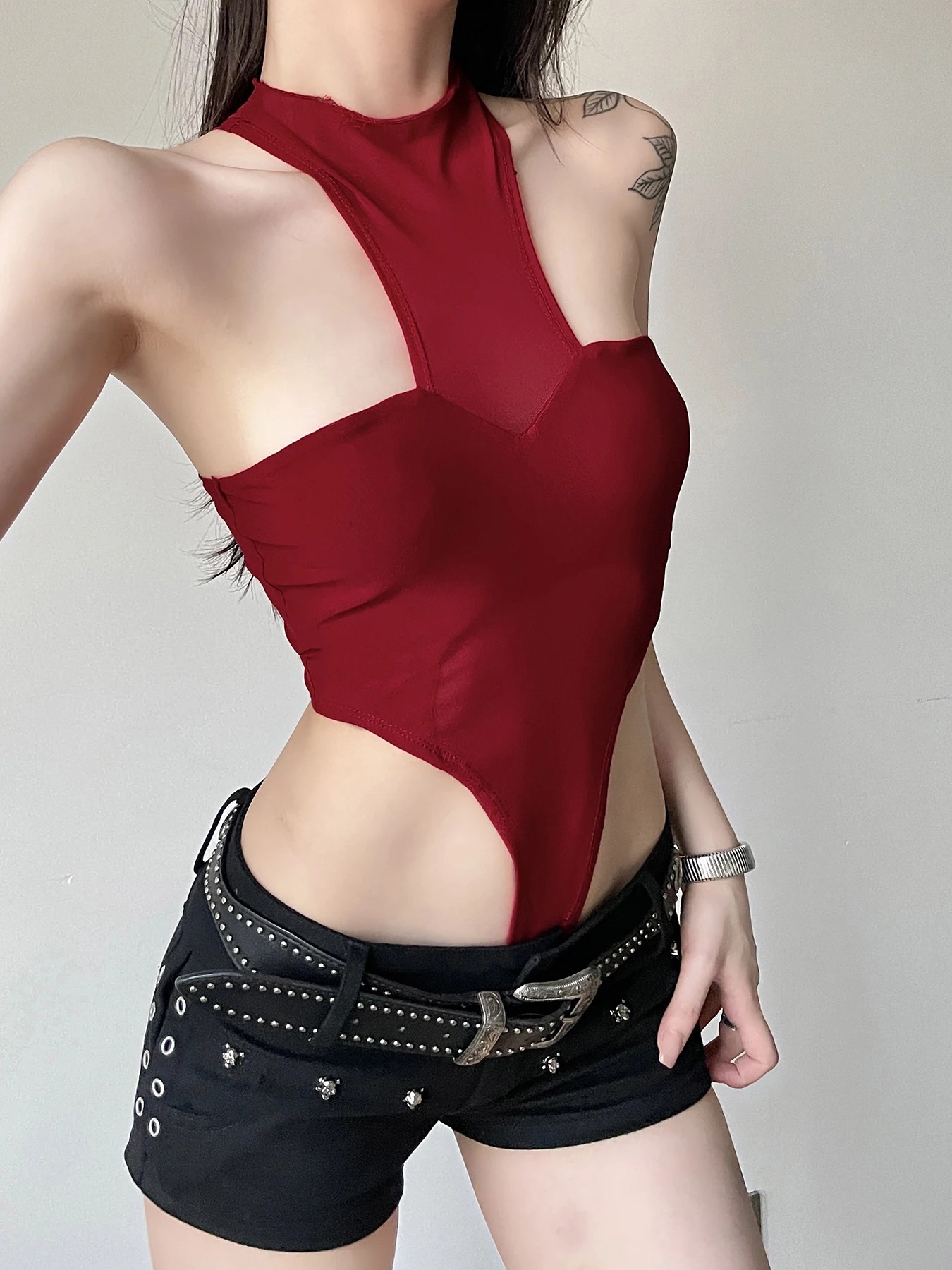 Rockmore Club Rave Party сетчатое боди сексуальные кокетливые топы для женщин модная