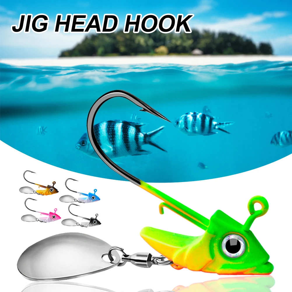 

Fishing Lure JIG Head Hooks 10.5g+15g Fishing Hooks Soft Pike Lure Metal Jigs Fishhooks For Worm Bait Fishing Tackle tools