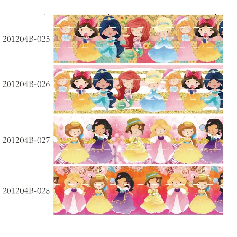 Корсажная лента с рисунком Принцессы Диснея для бантов сделай сам 10 ярдов
