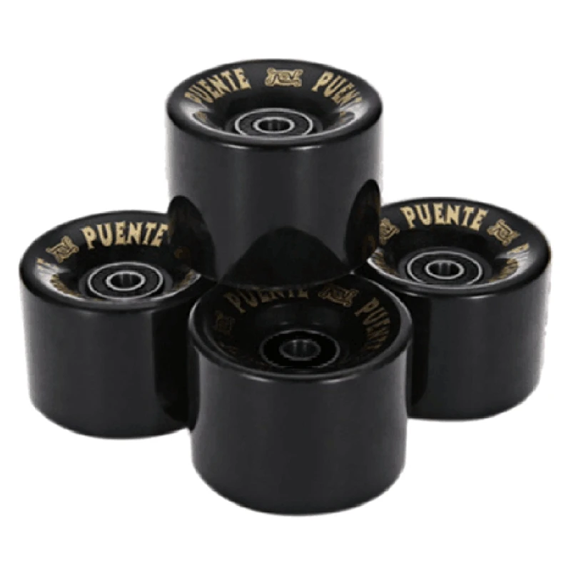 

PUENTE 4Pcs Skateboard Wheels PU Wheels Long Board Cruiser Wheel With ABEC-9 Bearings Skateboard Accessories