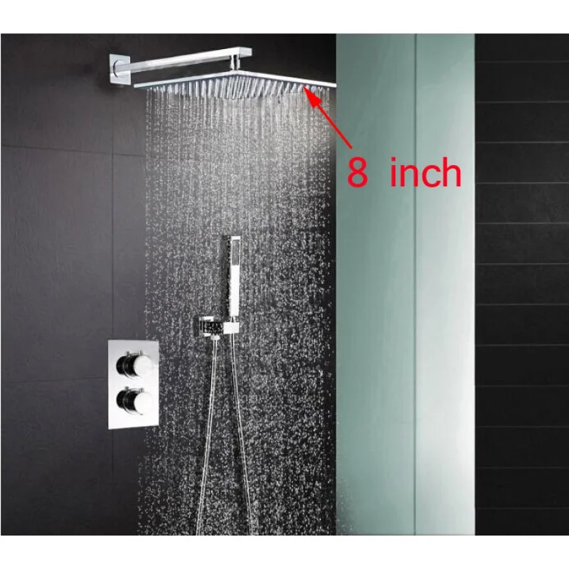 

Thermostatic Shower Mixer Valve Set Thermostat Mixing Valve Handheld Bathroom Product Bath Shower Set Shower Systems