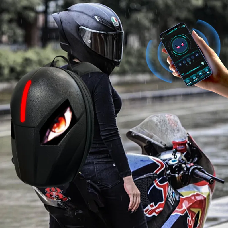 Водонепроницаемые рюкзаки со светодиодной подсветкой мотоциклетный