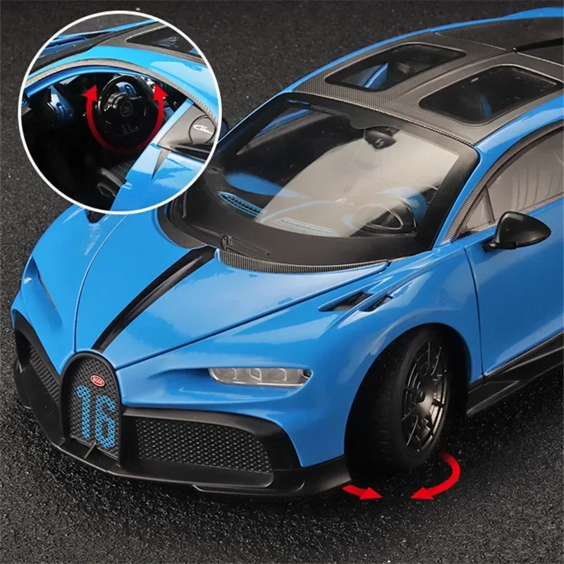 1:18 Bugatti Chiron PUR SPORT спортивная модель из сплава литая под давлением металлическая