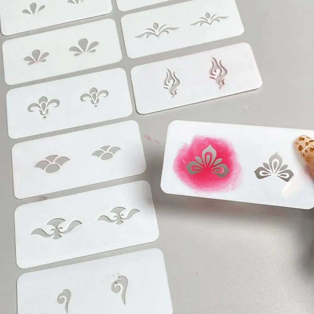 

Tatouage Temporaire Art Stickers Flowers Temporary Tattoo Stencil Forehead Tattoo Decals Fake Tattoo