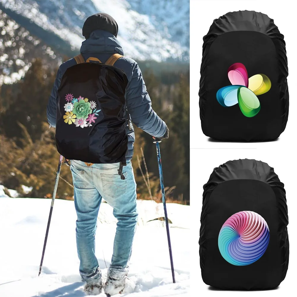 

Водонепроницаемый складной рюкзак с 3d-рисунком, чехол от дождя для прогулок и скалолазания, 20l-70 л