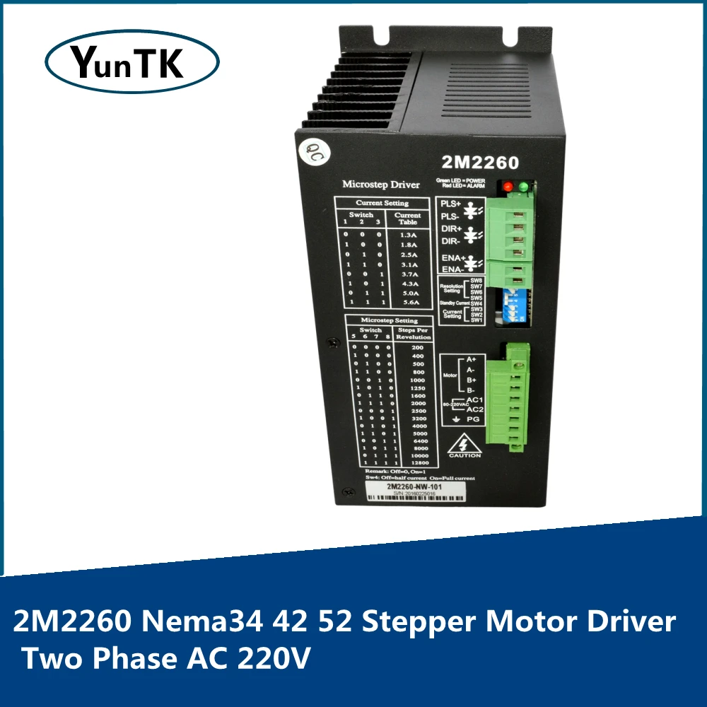 

2M2260 Nema34 42 52 Stepper Motor Driver Two Phase AC 220V