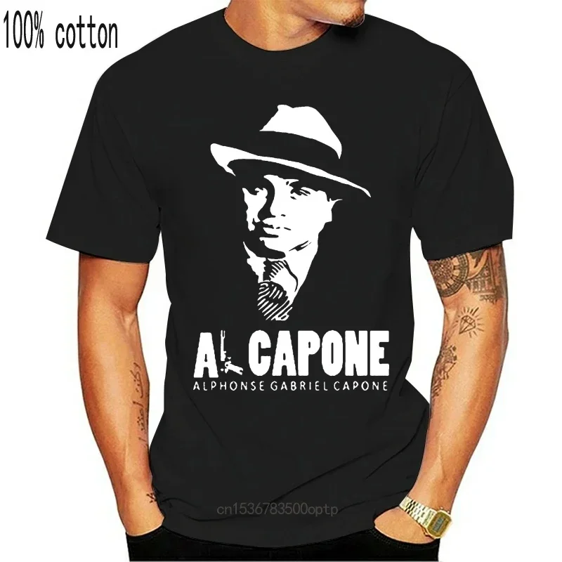 Новинка футболка Al Capone с принтом в виде гангстерской мафии легенда 01 Мужская из
