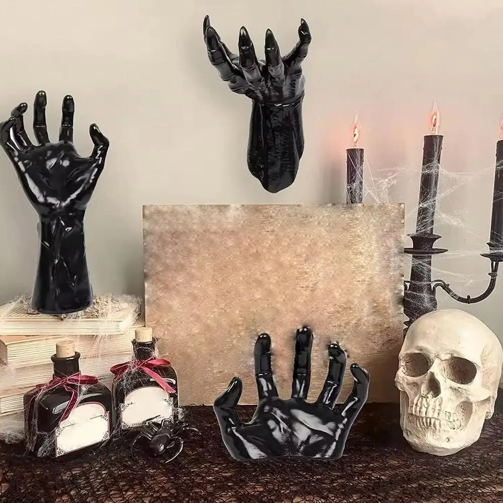 Настенный держатель для свечей на Хэллоуин жуткая захватывающая страшные руки