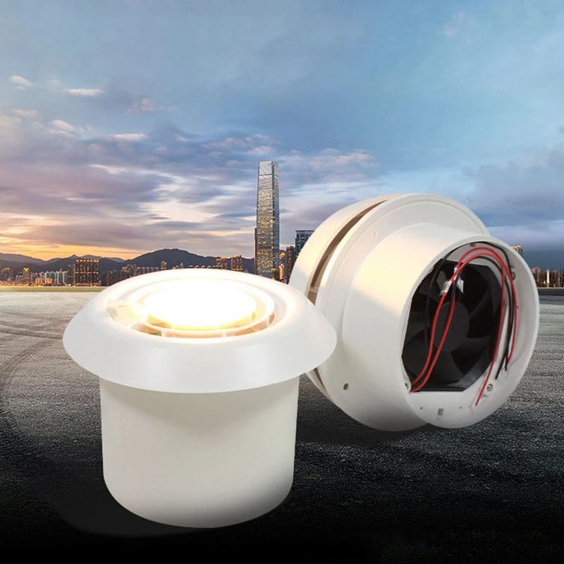 12V RV Roof Ventilation Ceiling Exhaust Fan Air Vent Grille Strong Wind with LED Light for Caravan Motorhome trailer | Автомобили и