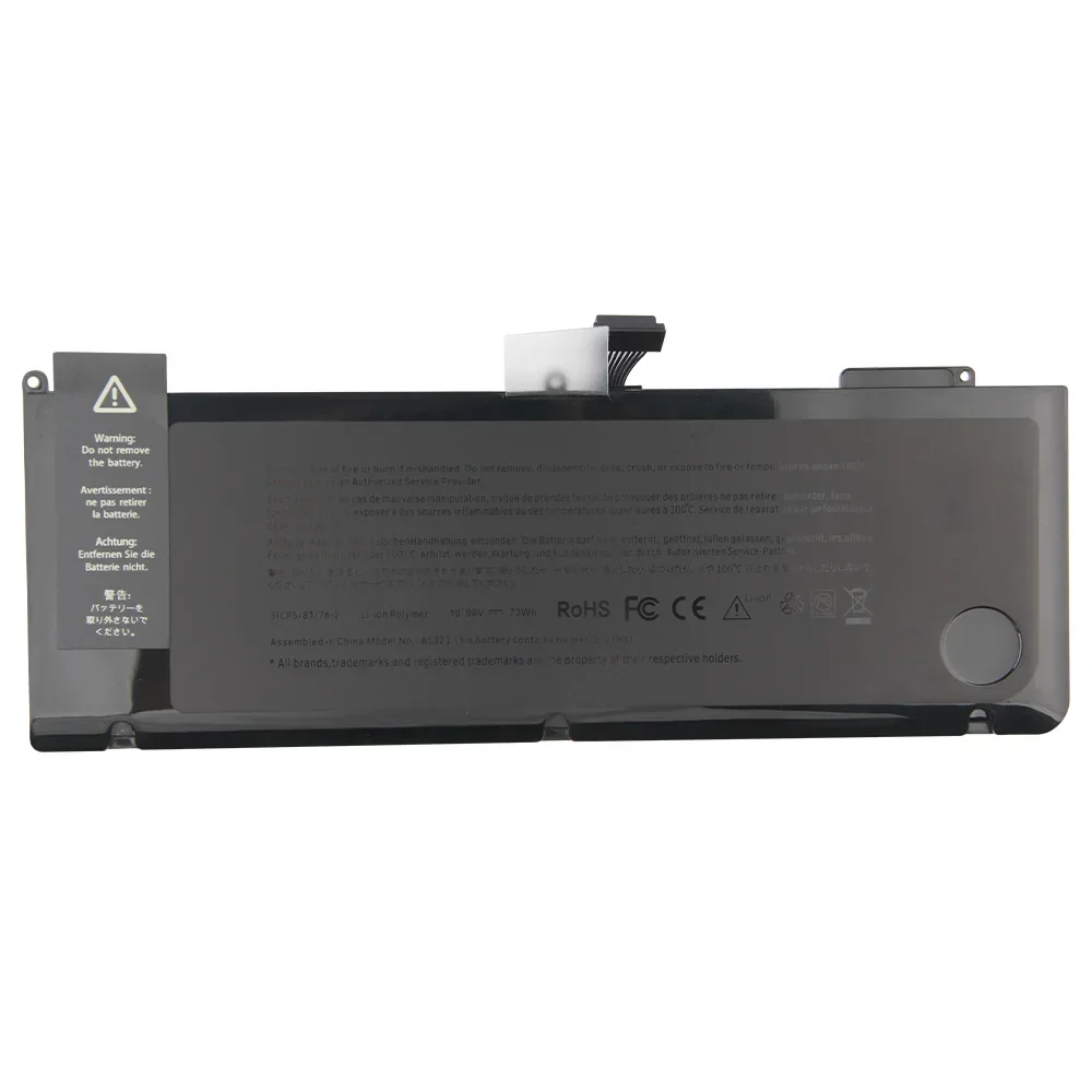 Новая сменная батарея A1382 A1321 для MacBook AirA1286 MC721 MC371 перезаряжаемые батареи 77 5 Втч