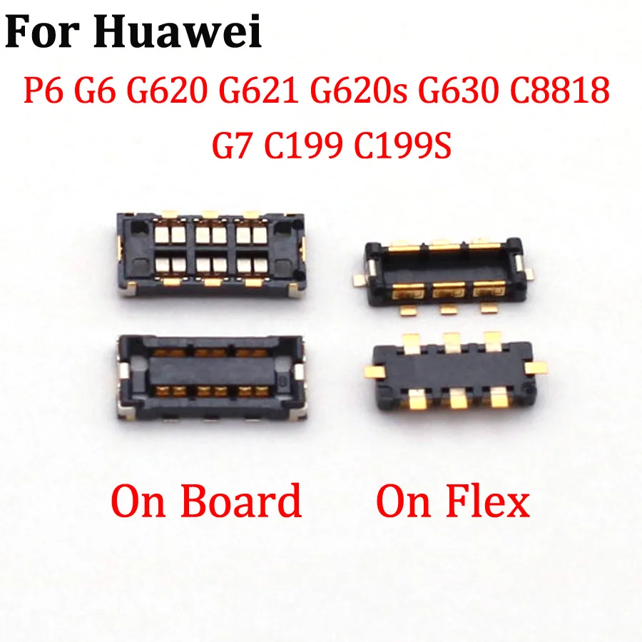 

5PCS Inner FPC Battery Connector Clip Contact For HUAWEI P6 G6 G620 G621 G620s G630 C8818 G7 C199 C199S Honor 6 Plus 7 7i Shot X
