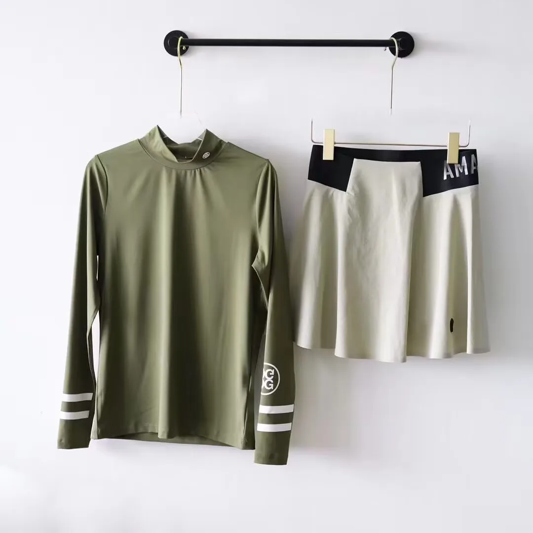 

Golf women's latest sports function quick drying fabric ultra-thin quick drying breathable turtleneck pullover summer all-round