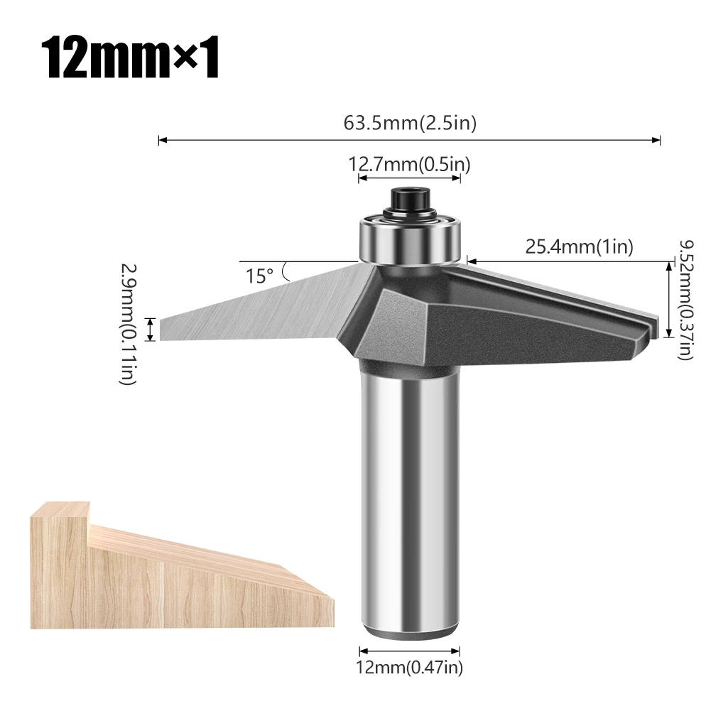 

Фреза формовочная JGZUI 15 градусов 12 мм