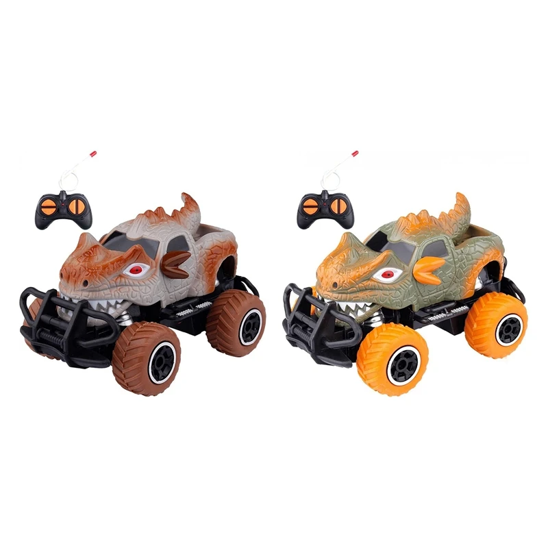 

Автомобиль с дистанционным управлением для мальчиков, игрушечный динозавр 2-6, машинки для детей возрастом, игрушечный внедорожник для скал...