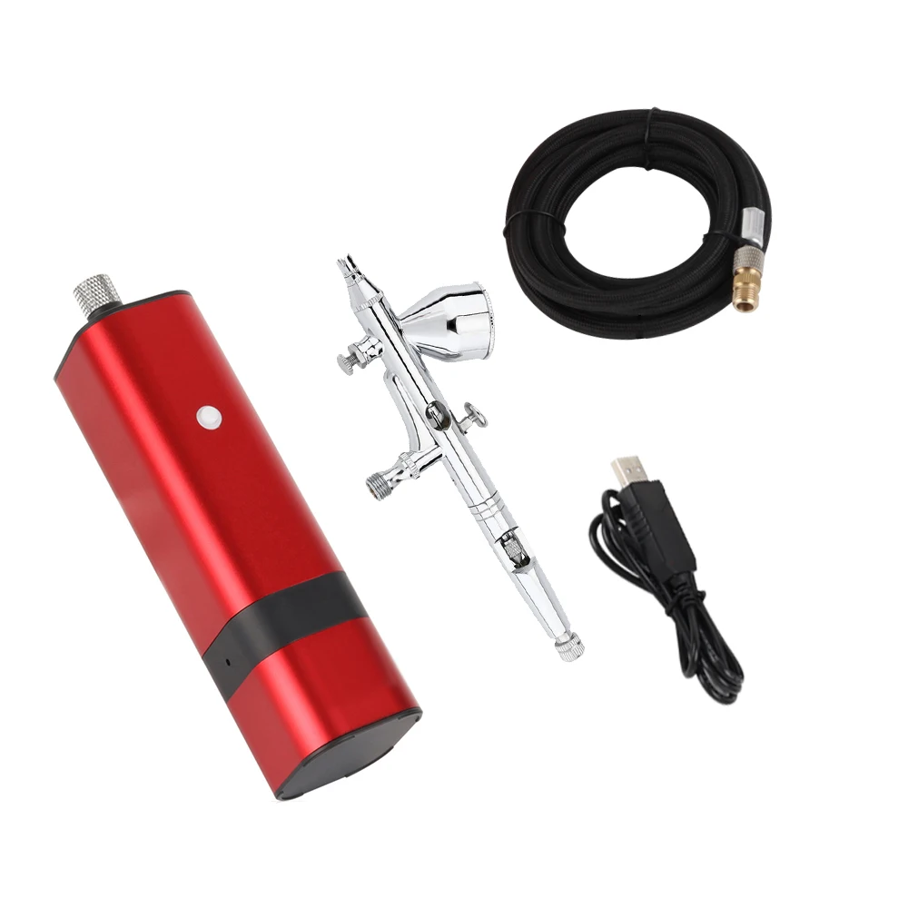 Instagram Cordless Mini Professional Airbrush Compressor Kit Rechargeable Easy Use New Designs Paint Spray Customized Noiseless