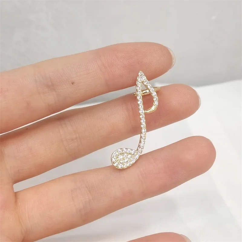 

Geometric music style ear bone clip metal delicate trendy women's ear jewelry