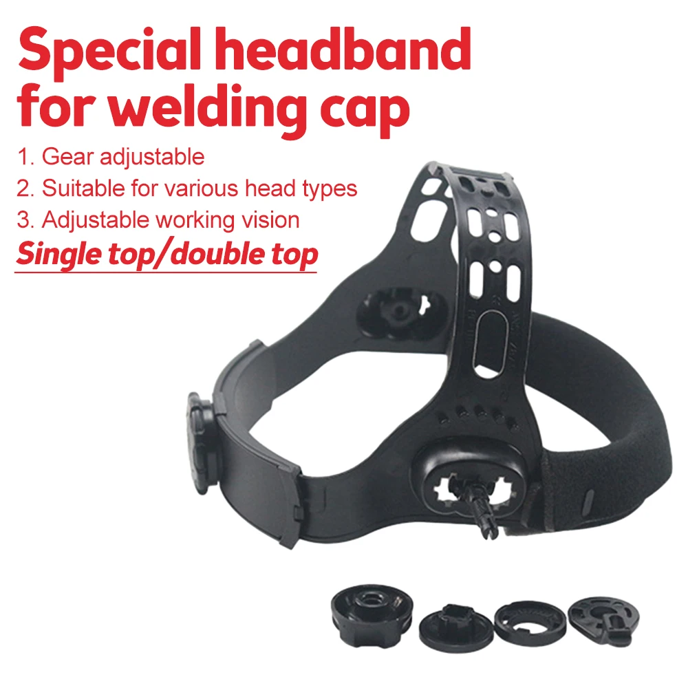Маска сварщика с автоматическим затемнением на солнечной батарее, аксессуары для сварочного шлема с квадратным отверстием, повязка на голову WB03 WB04