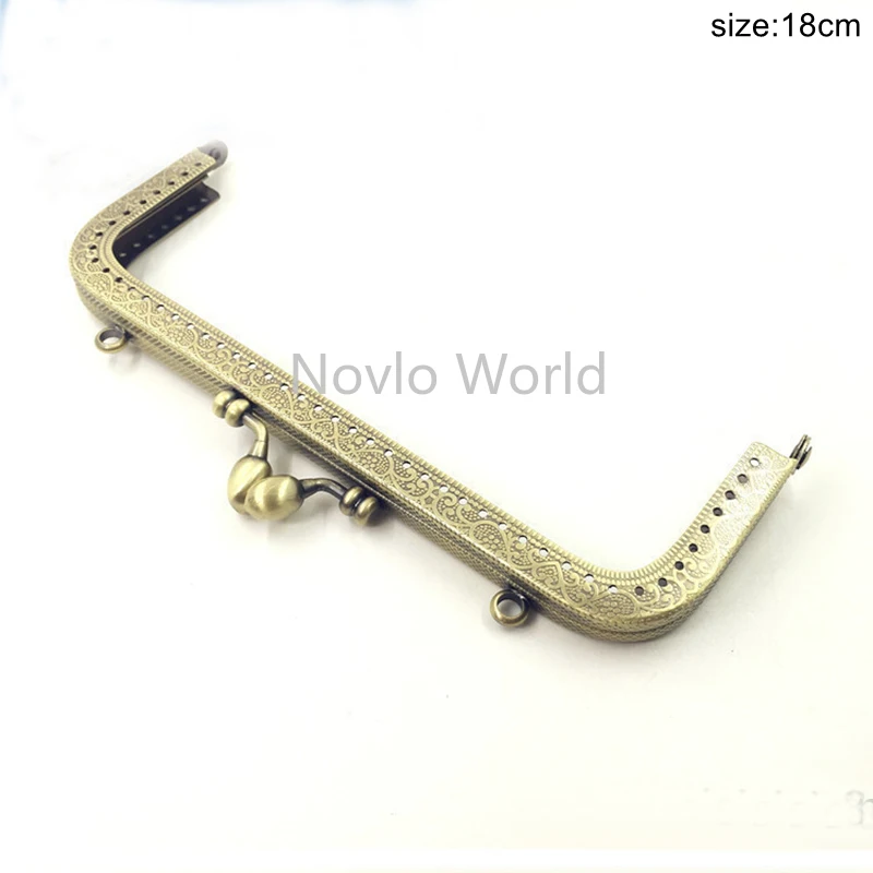 10pcs 8.5/10.5/12.5/15/16/18/20cm Metal Frame Purse Handle Coins Bags Metal Kiss Clasp Lock Frame Accessories For Bag