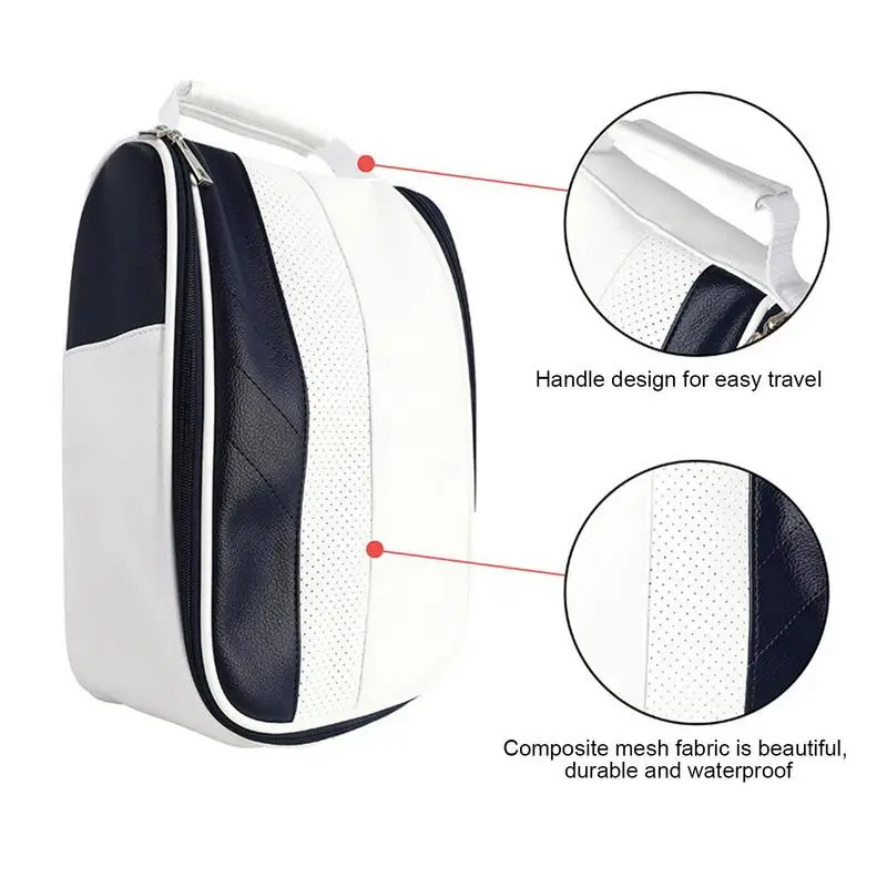 

Shoes Carrier Case Sport Shoes Bag Golf Accessories For Cycling Golf Traveling Gym Golf Shoes Carry Bag Breathable Zippered