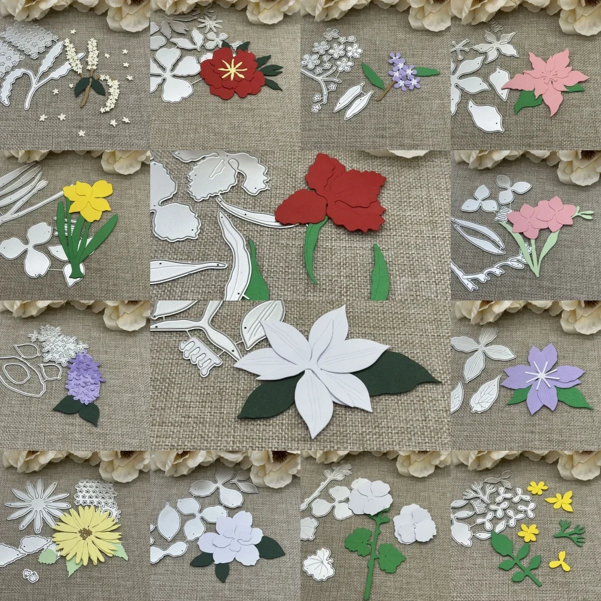 Новые цветочные листья металлические трафареты высечка для DIY скрапбукинг