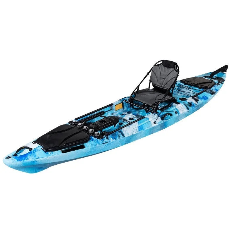 Фото BIG Dace Pro Angler 13-футовый педальный каяк, рыбацкая лодка для продажи, пластиковые крутые каяки для серфинга на открытом воздухе, продажа №1