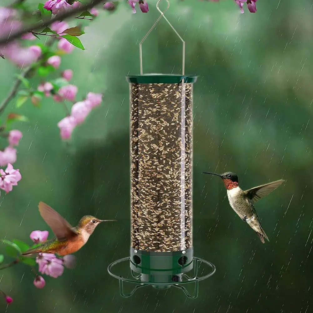 

Squirrel-proof Bird Feeder Hanging Hummingbird Water Garden Outdoor Decoration Feed Feeders Accessories Automatic Bird Bird I6t8