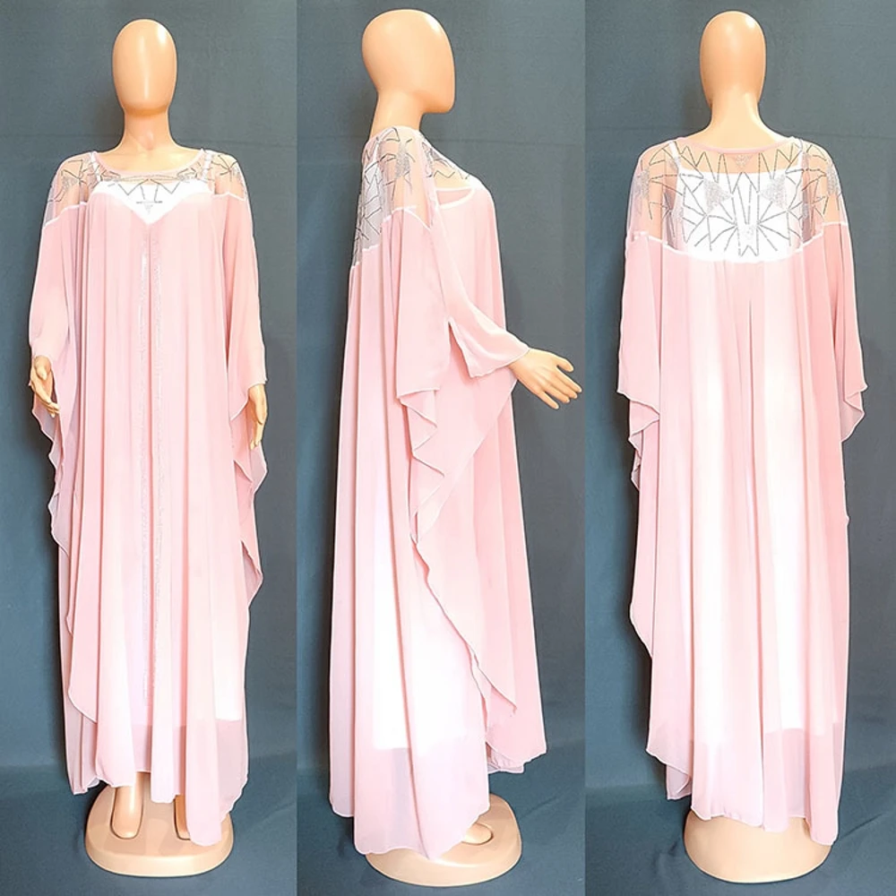 

Новые африканские платья Дашики для женщин, африканская одежда, мусульманское длинное платье высокого качества с длинным рукавом, модное А...