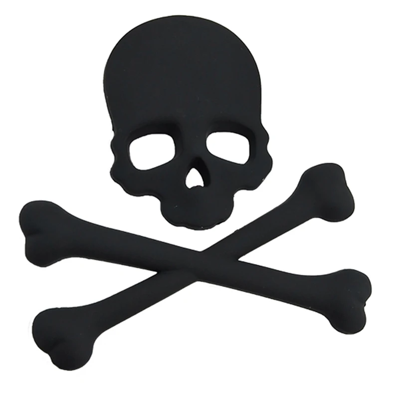 3D автомобильный Грузовик значок кузова Череп Наклейка металлическая наклейка