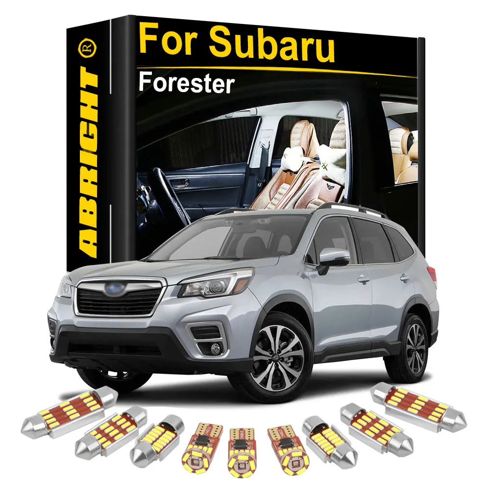 

Автомобильная светодиодная лампа ABRIGHT Canbus для Subaru Forester 1998, внутреннее освещение, подсветка номерного знака, аксессуары для автомобисветиль...