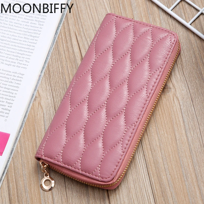 

Leather Women Wallet Long New Fashion Luxury 2022 Trend PU Soft Purses for Women Zipper Coin Card Holder Small Clutch Bag Female