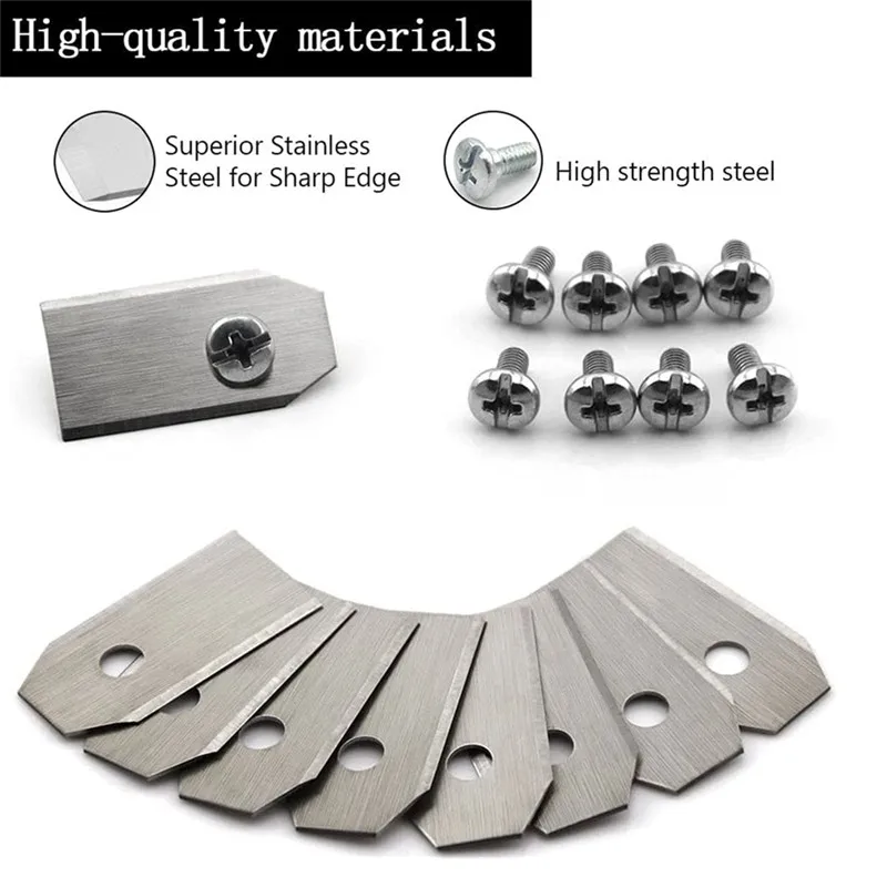

Lawn Robot Blade Single Hole 43mm Stainless Steel Mower Parts Durable for Husqvama Automatic Mobile Machines