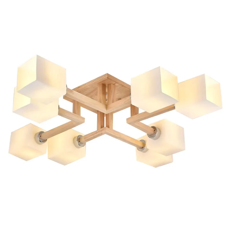 Потолочные светильники BOTIMI из натурального дерева