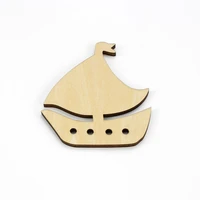 small sailboat shape mascot laser cut christmas decorations silhouette blank unpainted 25 pieces wooden shape 13036