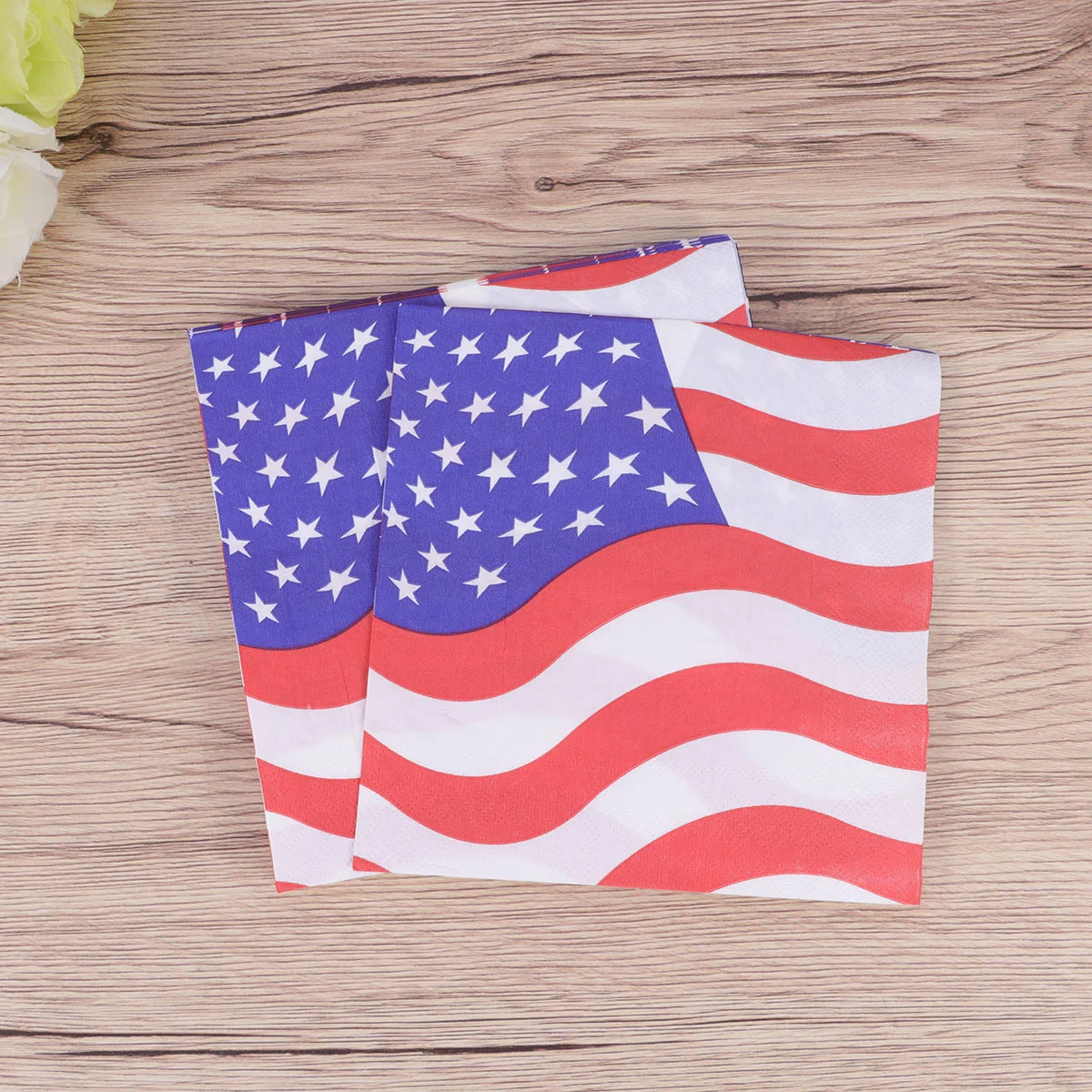 

Napkins Napkin Dinner Independence Day Disposable Decorative Party Set Table Cocktail Tableware Towel Usa Patriotic Cloth