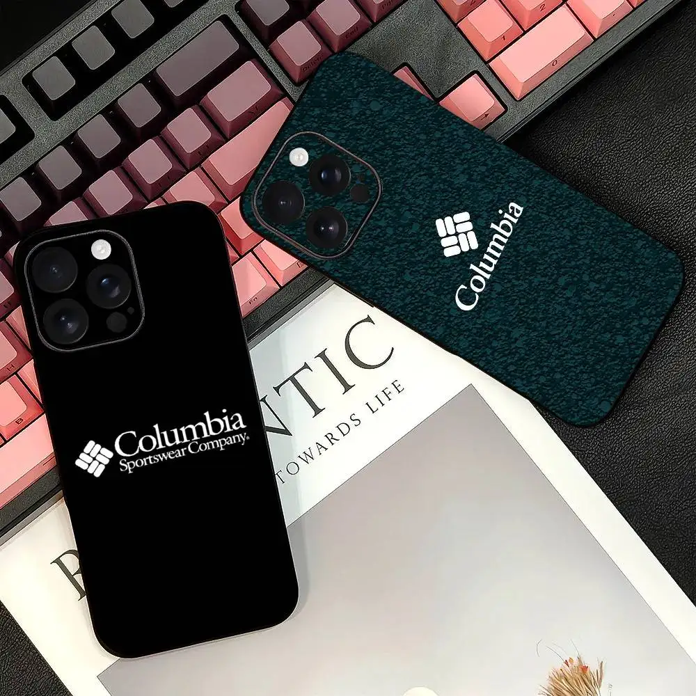 Фото Чехол для телефона с логотипом C-columbia-es, черный, силиконовый, мягкий, для iPhone 17, 16, 15, 14, 13, 12, 11, Air, Pro, Max, Plus №1