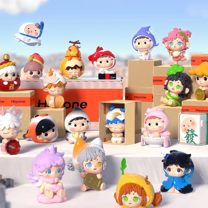 Аутентичные Heyone Black Play Mini Good Luch Production Bureau Series слепая коробка кукла в подарок Tajemnicze