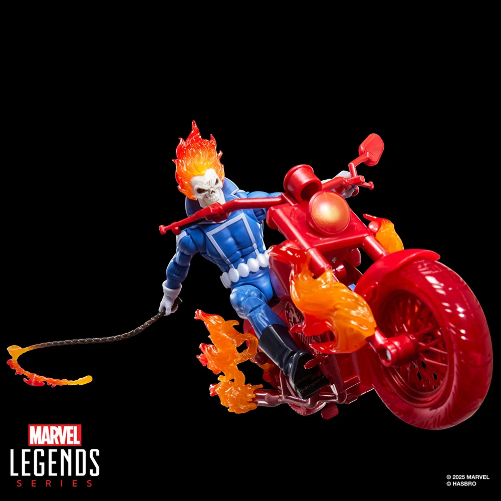 Фото Оригинальная коллекционная фигурка Ghost Rider из серии Hasbro Marvel Legends, 6-дюймовая, изысканная аниме-фигурка, модель для коллекционирования, подарок, игрушка, в наличии №2