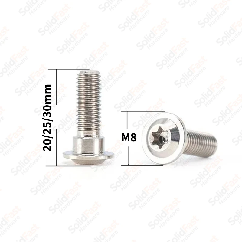 Фото Титановые болты M8 с головкой Torx Pan Head, цветные винты из сплава TC4 для тормозных дисков, аксессуары для модификации мотоциклов и велосипедов №5