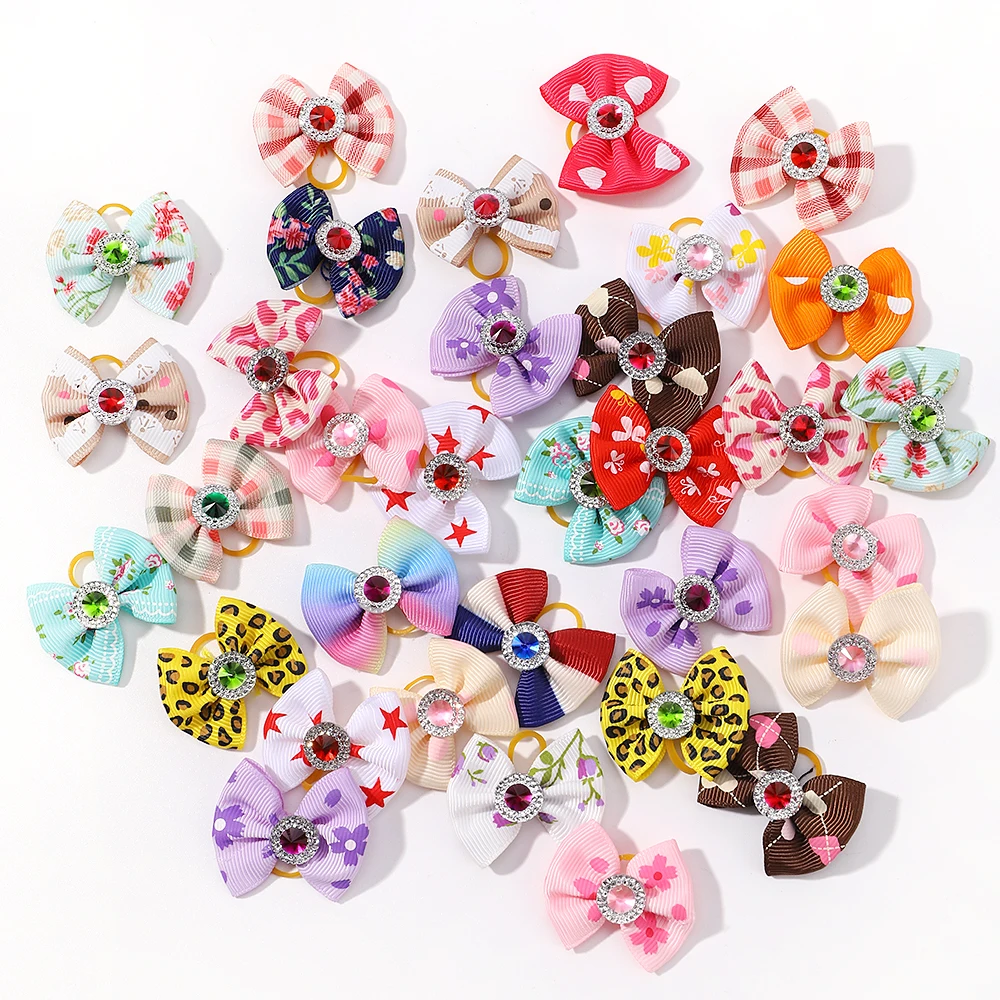 Детские резинки для волос с бантом 10 шт