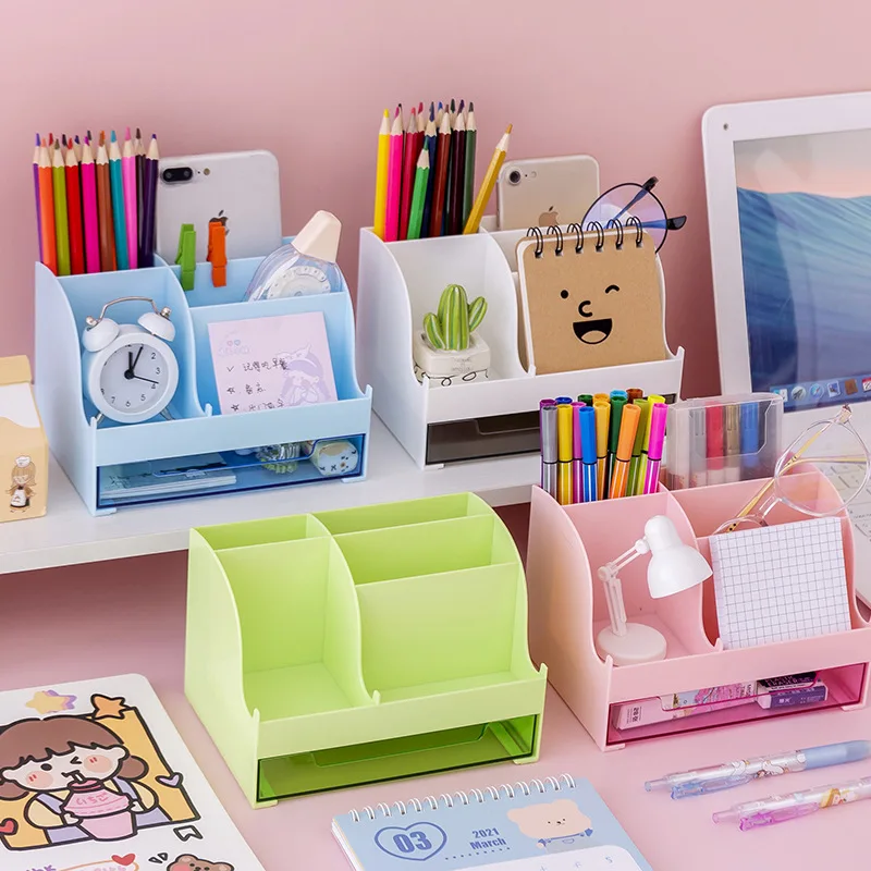

Настольный ящик для хранения Ins, ящик, канцелярские принадлежности для студентов, Офисная полка, туалетный столик, простой маленький держат...