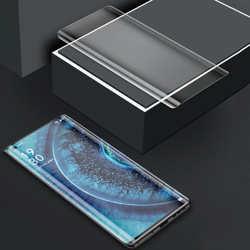 jgkk uv glass full glue cover screen protector for oppo find x5 x2 x3 pro x2 x3 neo x3neo x5pro curved tempered glass for find x free global shipping