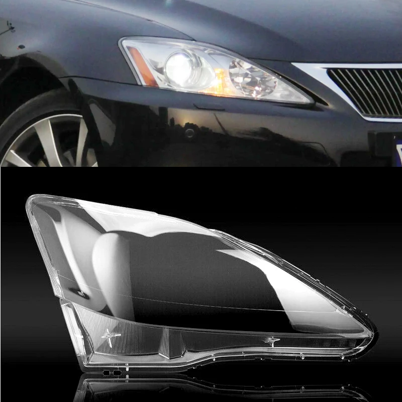 

Front Right Clear Headlight Headlamp Lens Cover Lamp Shade Casing Fit for Lexus IS250 IS300 IS350 2006 2007 2008-2012 Plastic