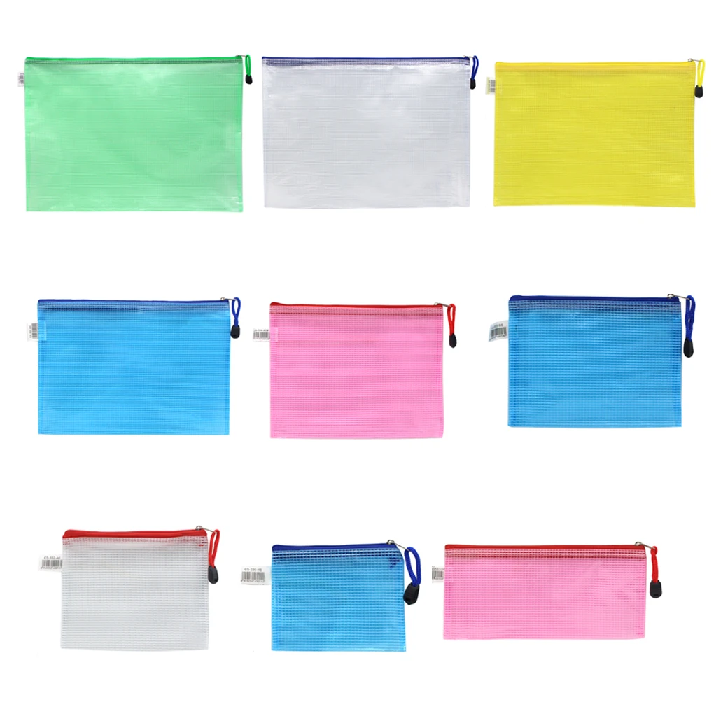 

File Mesh Bag Home Office School Business Wallet Receipt Tickets Folder Portable Organizing Net Pocket for Adults