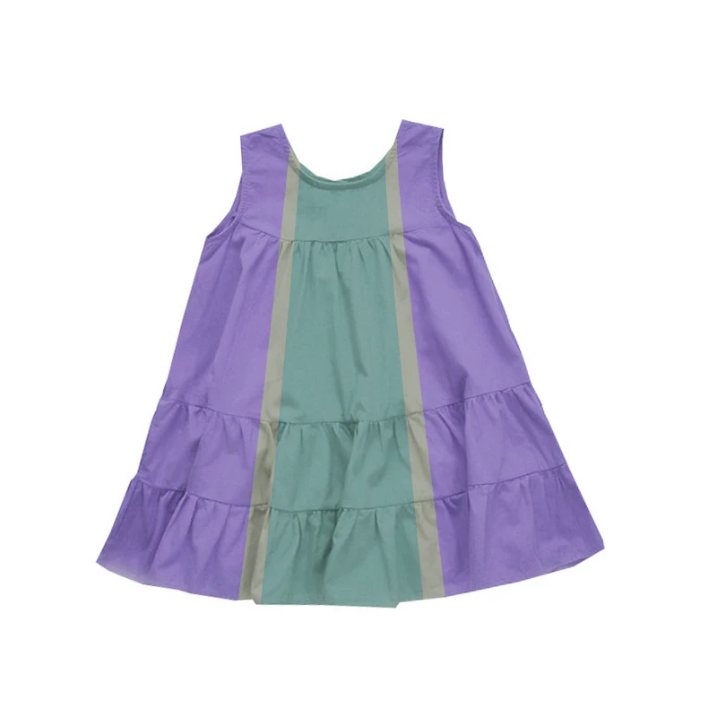 

Повседневное Радужное платье с коротким рукавом для девочек NIGO # nigo36419