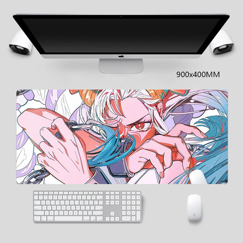 

90cm X 40cm X 4mm HD Wano Country Yamato Kaidou Dragon Luffy Roronoa Zoro Ace Anime Mouse Pad Desk Office Accessories